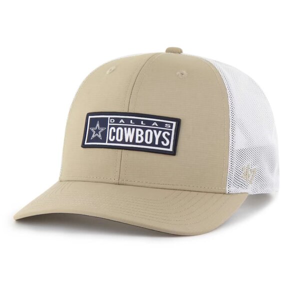 Dallas Cowboys '47 Acapulco brrr° Trucker Adjustable Hat - Khaki - Picture 1 of 2